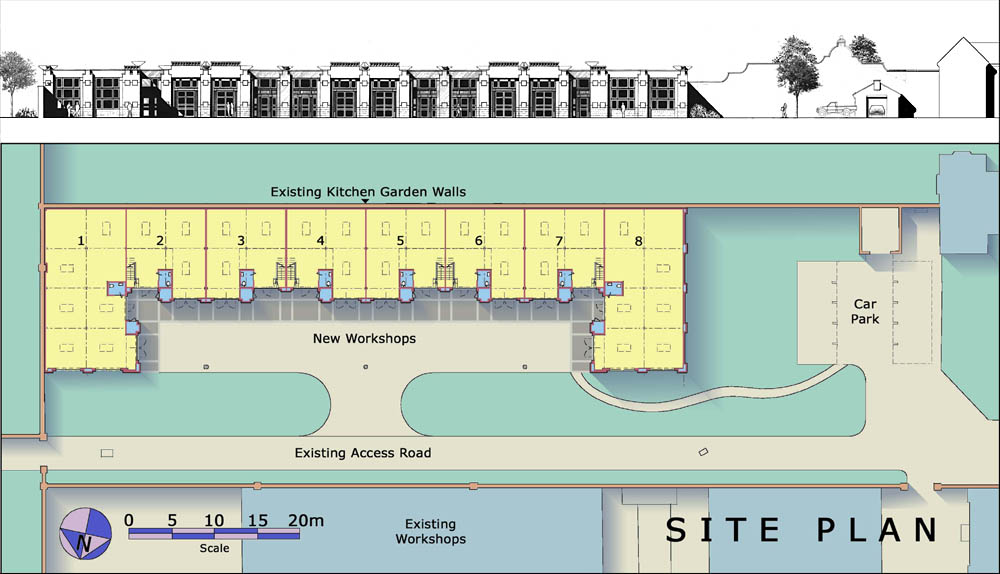 Site Plan and North elev.