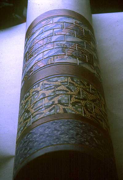 Monoprinted column